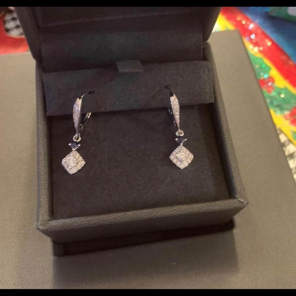 Vera wang diamond earrings
